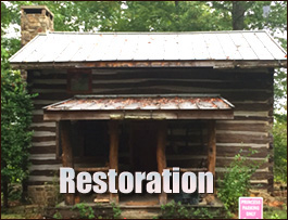 Historic Log Cabin Restoration  Grover, North Carolina